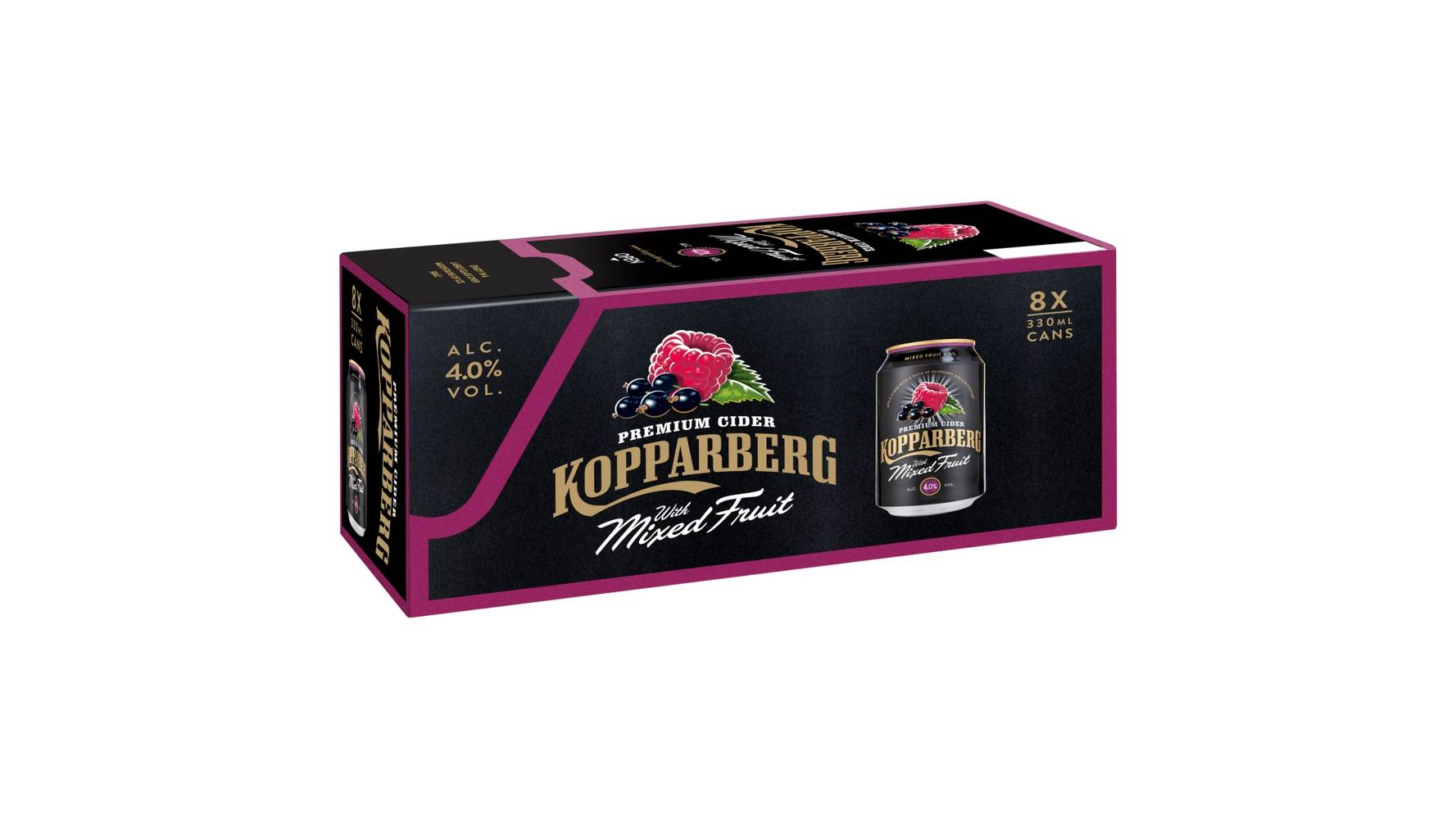 Kopparberg Premium Cider with Mixed Fruit 8 x 330ml