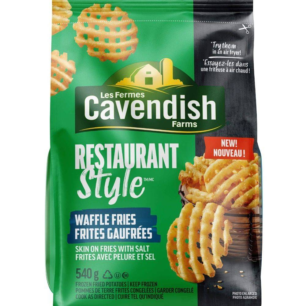 Cavendish farms restaurant style frites gaufrées - restaurant style waffle fries (540 g)