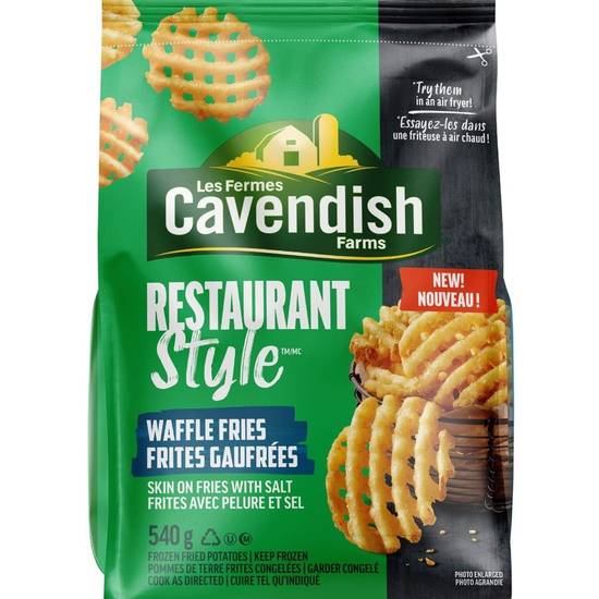 Cavendish farms restaurant style frites gaufrées - restaurant style waffle fries (540 g)