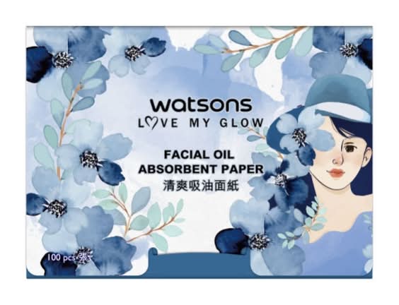 屈臣氏清爽吸油面紙 (人像插畫版) 5包入