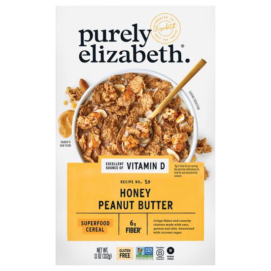 Purely Elizabeth Honey Peanut Butter Superfood Cereal