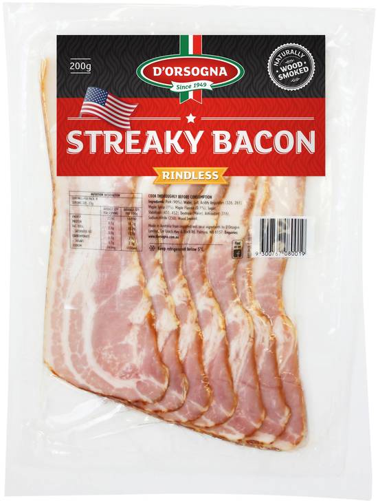 D'orsogna Bacon Streaky