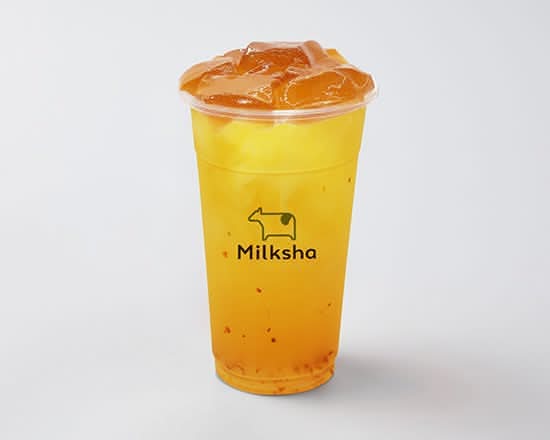 桂香青檸蜂蜜粉粿 Osmanthus Lemon Green Tea With Honey Brown Sugar Jelly