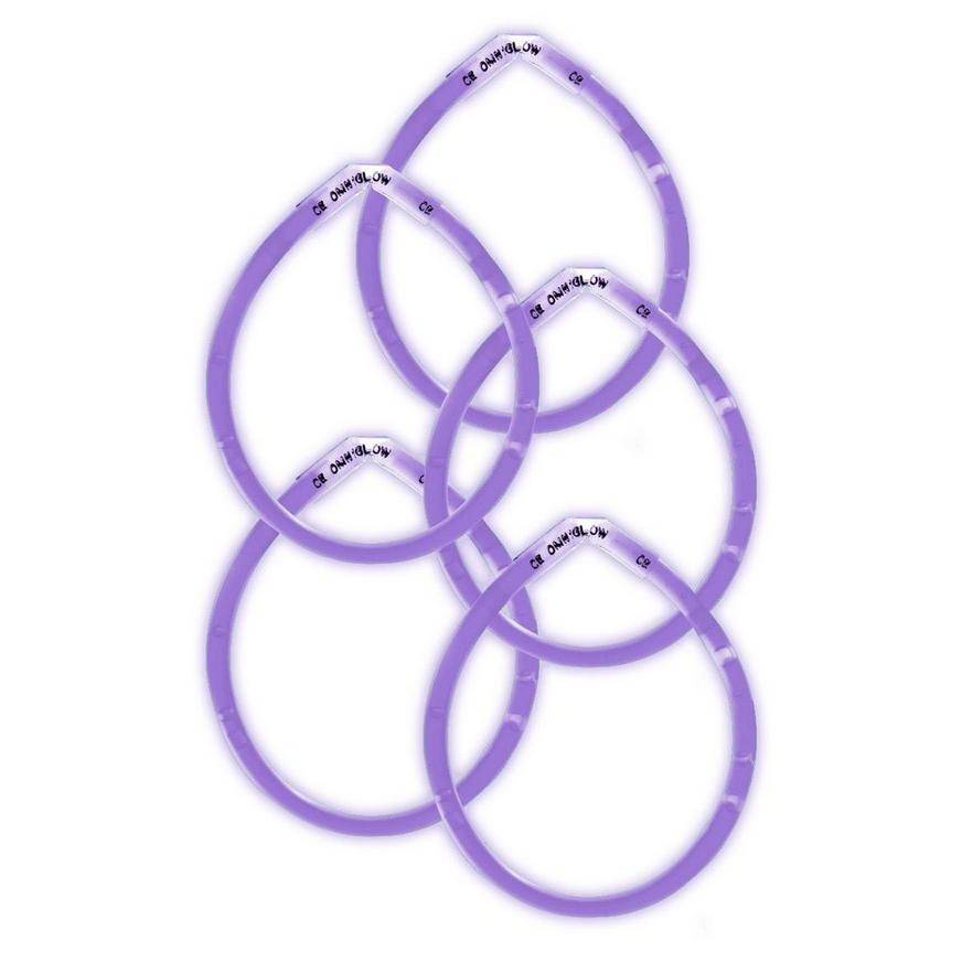 Purple Glow Bracelets 5ct