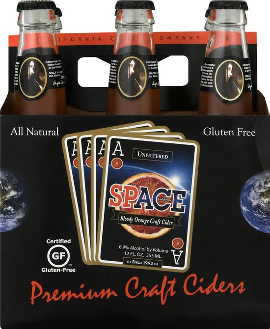 Ace Space Bloody Orange Cider (6 ct, 12 fl oz)