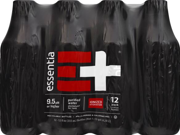 Essentia Ionized Alkaline Bottle Water (12 pack, 12 fl oz)