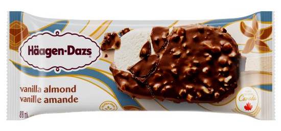Häagen-Dazs Ice Cream Bar, Vanilla - Almond (88 ml)