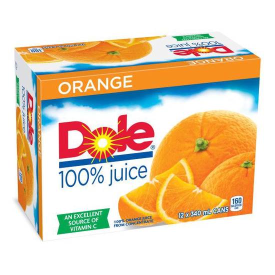 Dole Orange Juice (12 x 340 ml)