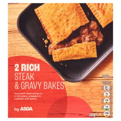 ASDA Rich Steak & Gravy Bakes (2 pack)