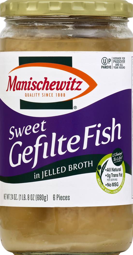 Manischewitz Gefilte Fish Sweet (6 ct)