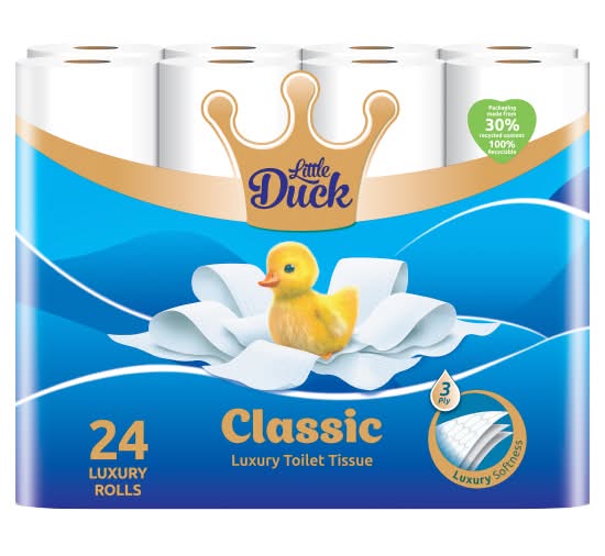 Little Duck Classic Luxury Toilet Tissue Rolls (24 pack)
