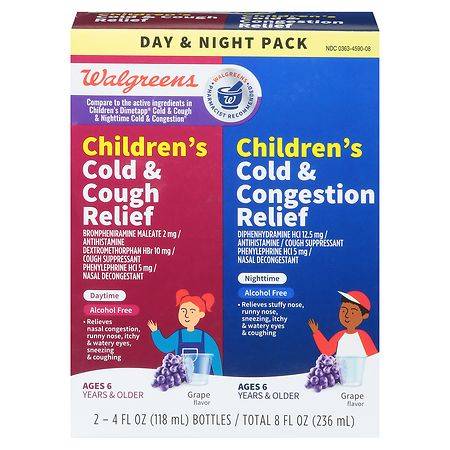 Walgreens Wal-Tap Elixir Children's Day & Night Grape (2 ct)