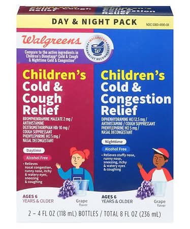 Walgreens Wal-Tap Elixir Children's Day & Night Grape (8 fl oz)
