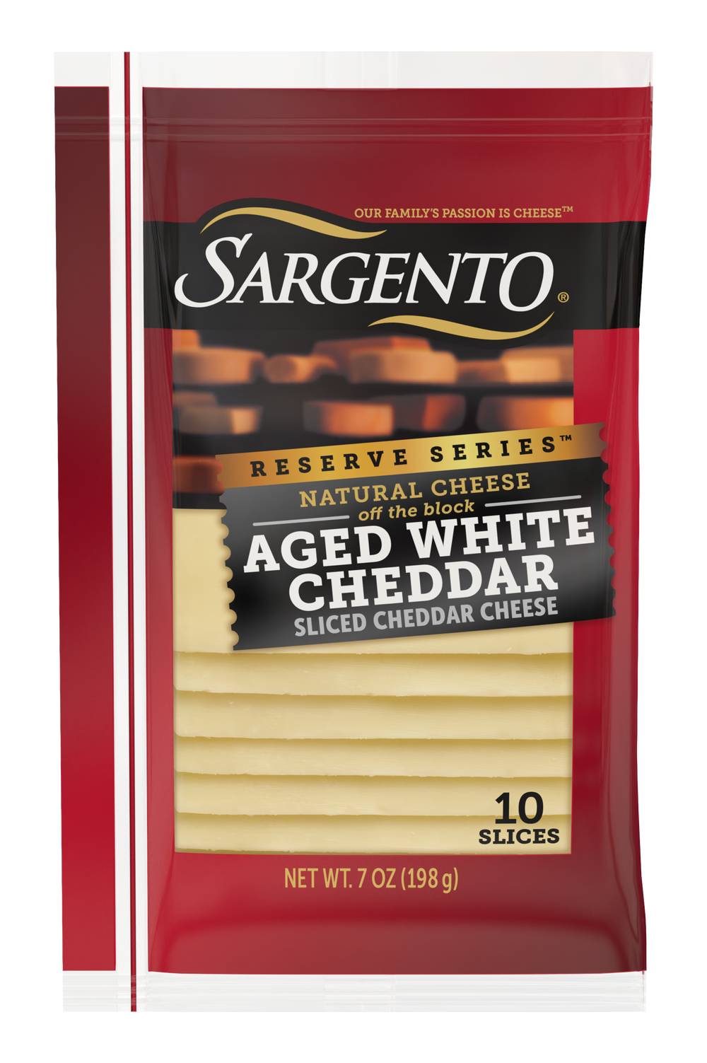 Sargento Reserve Series Aged White Cheddar Cheese Slices (10 ct)