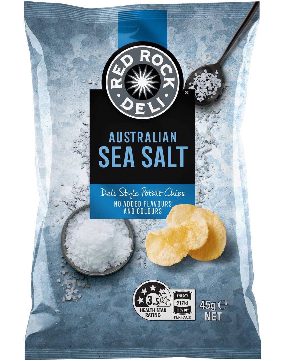 Red Rock Deli Sea Salt Potato Chips (45g)
