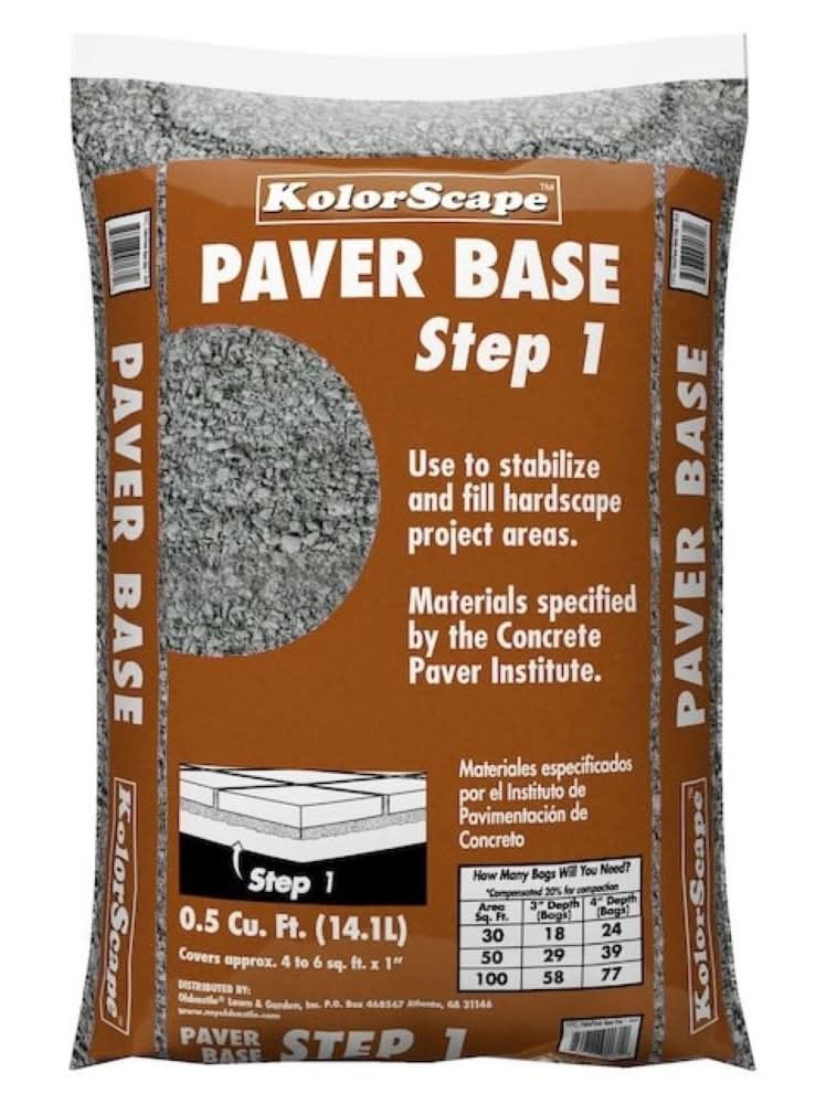 Kolor Scape Step 1 0.5 Cubic feet Tan/Brown Paver base