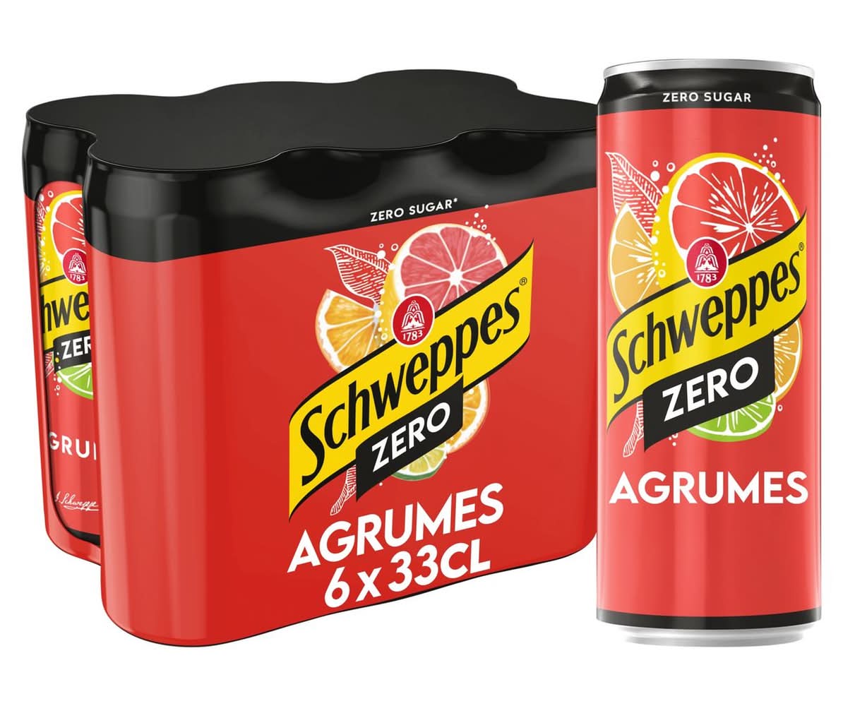 Schweppes Agrumes Zero 6x33CL