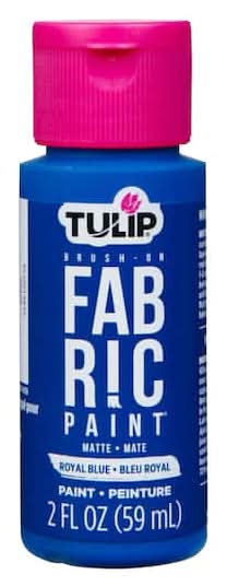 Tulip Matte Fabric Paint, Royal Blue (2 fl oz)