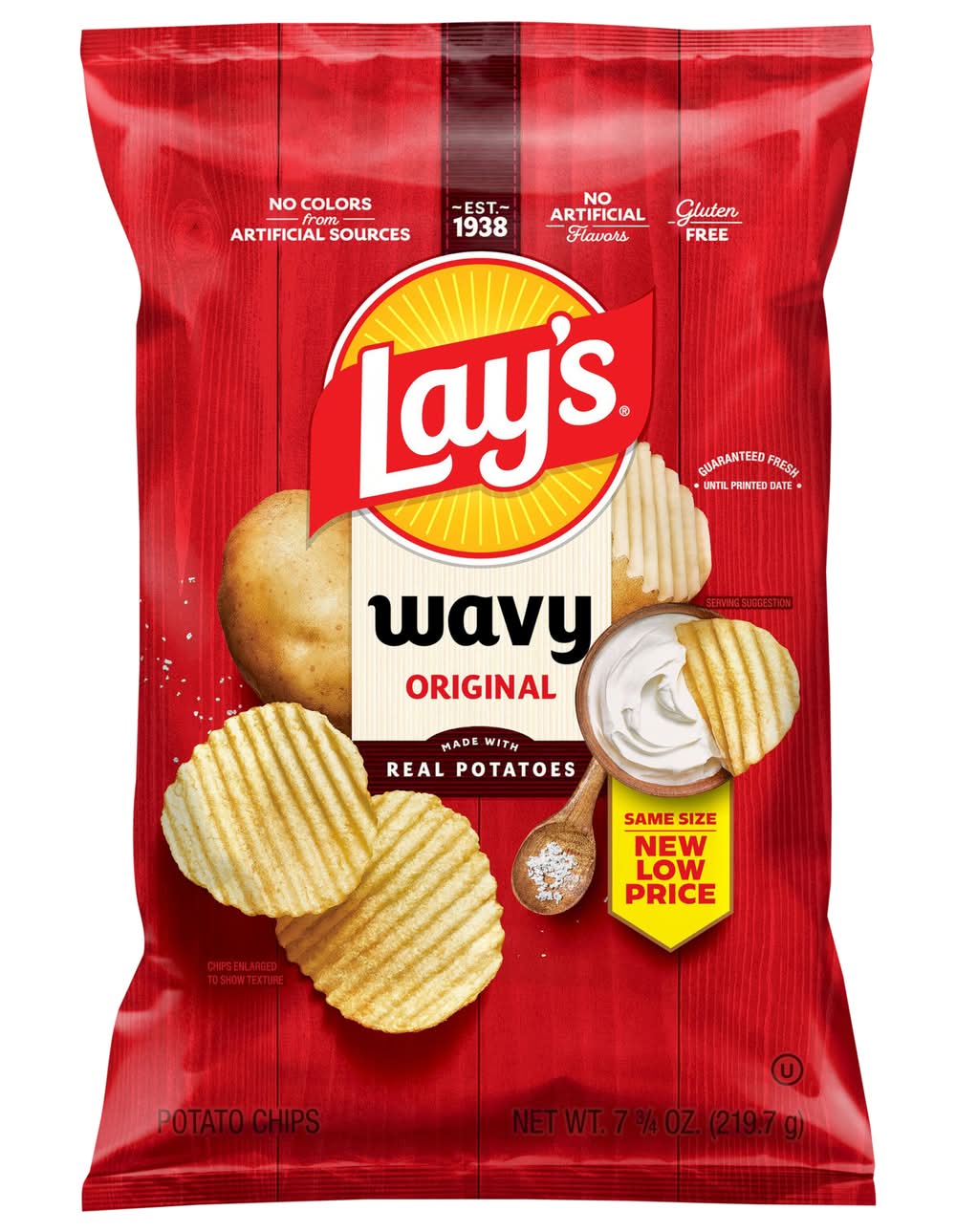Lay's Wavy Original Potato Chips (7.75 oz)