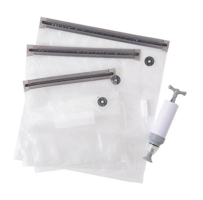 藏鮮/抽氣式密實袋3入組附抽氣筒#736538