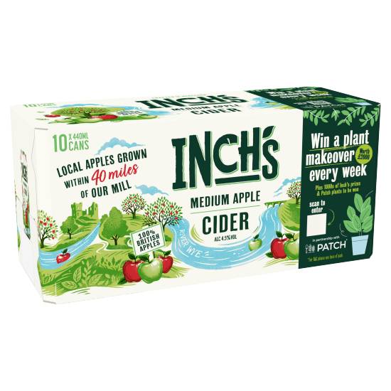 Inch's Medium Apple Cider (10 ct, 440ml)
