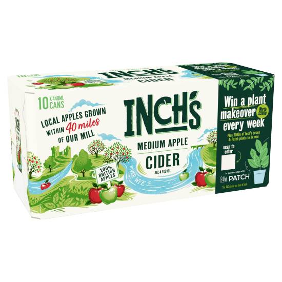 Inch's Medium Apple Cider (10 x 440ml)