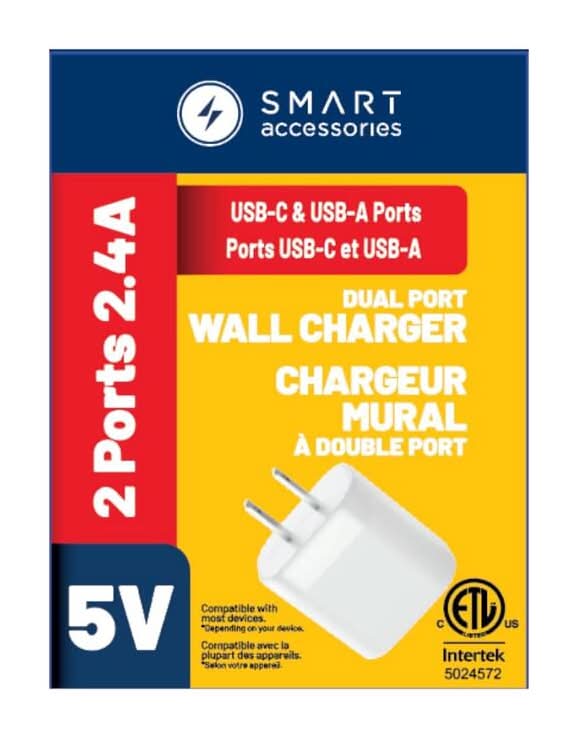 SRP AC Dual Port Wall Charger