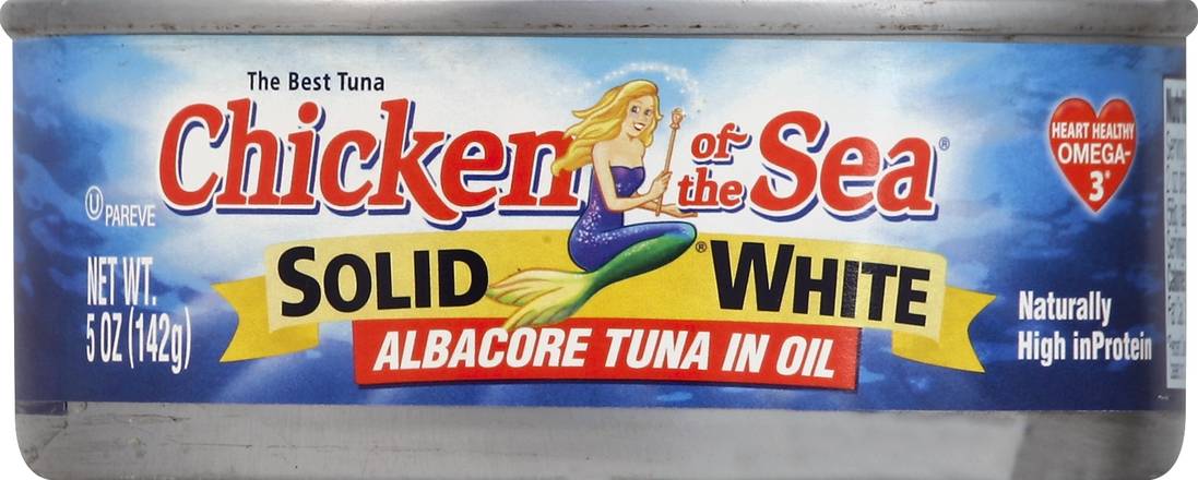 Chicken of the Sea Solid White Albacore Tuna in Oil, 5 oz 