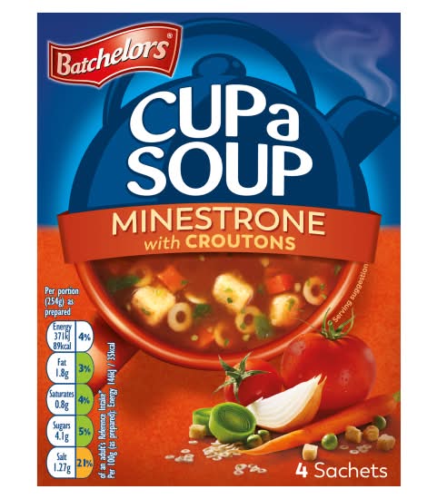 Batchelors Cup a Soup Minestrone With Croutons (4 pack)