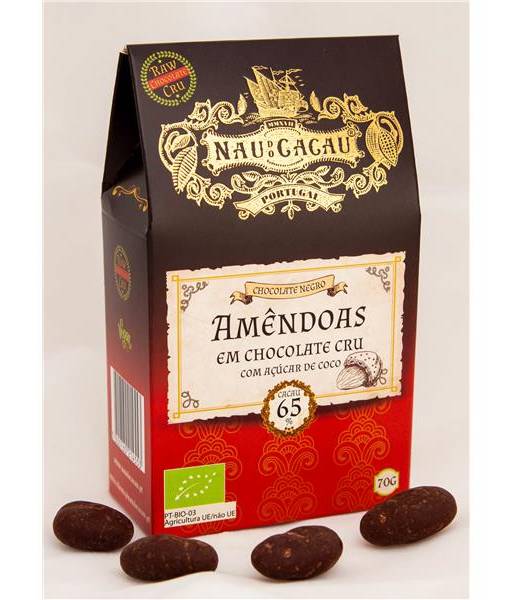 Amêndoas em Chocolate Cru