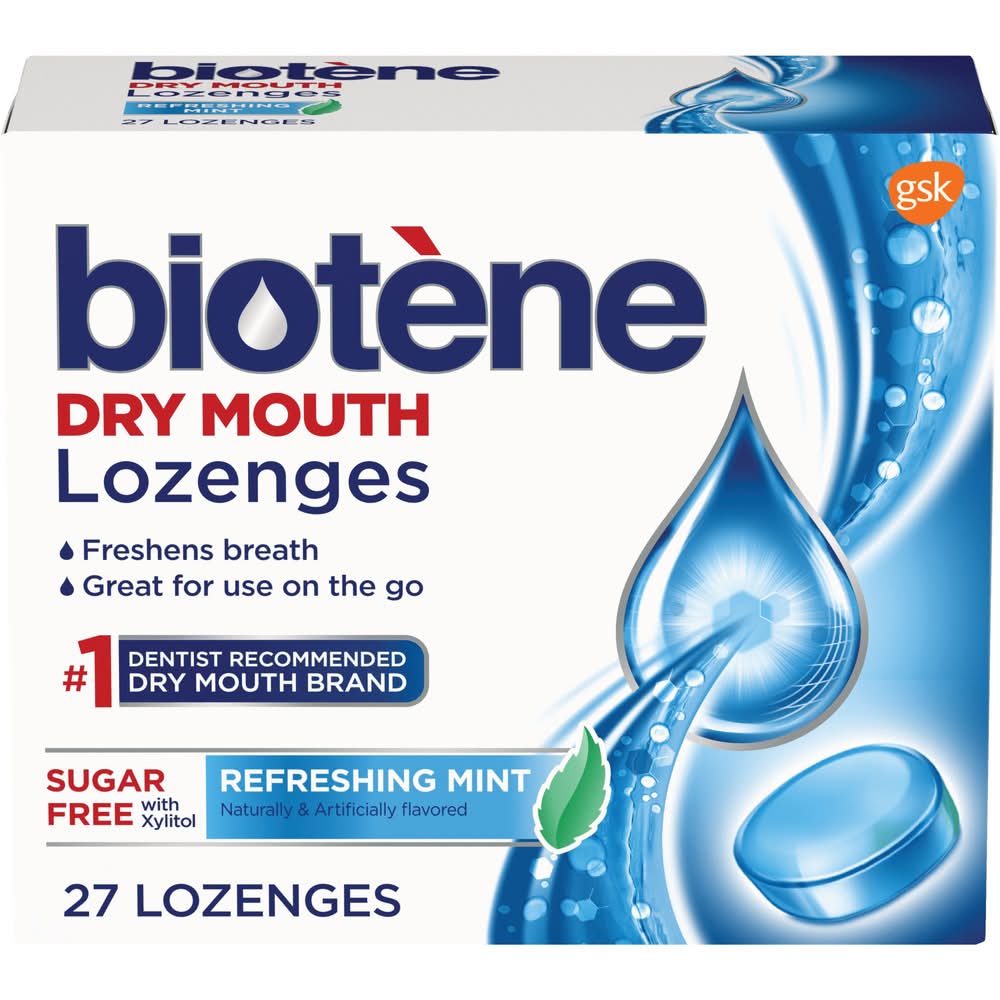 Biotene Sugar Free Dry Mouth Lozenges (3.2 oz, 27 ct)
