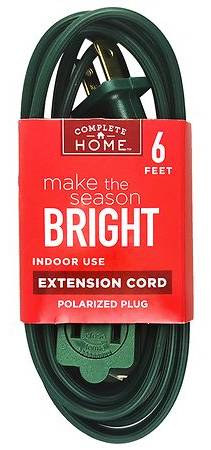 Complete Home Indoor Use Extension Cord, 72''