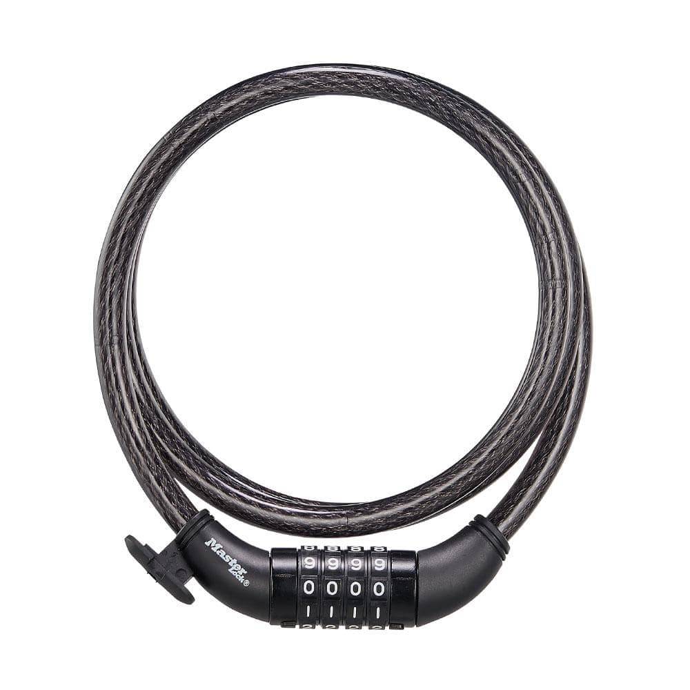 Master Lock Bike Lock Cable With Combination, Resettable, 5 Ft. Long