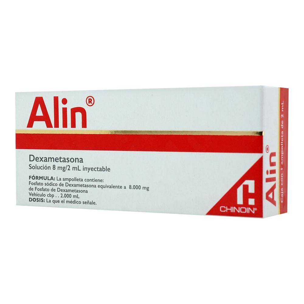 Chinoin alin dexametasona solución inyectable 8 mg (1 pieza)
