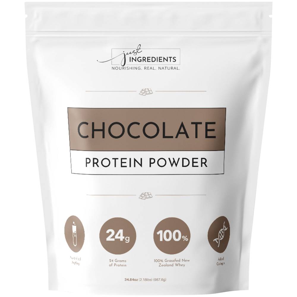 100% Grass-Fed New Zealand Whey Protein Powder - Chocolate (2.18 Lbs. / 30 Servings)