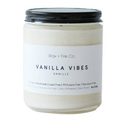 Wax + Fire Co Soy Candle Vanilla Vibes (226 g)
