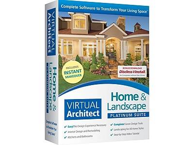 Nova Development Virtual Architect Home & Landscape Platinum Suite for 1 User, Windows, DVD/Download (41840)