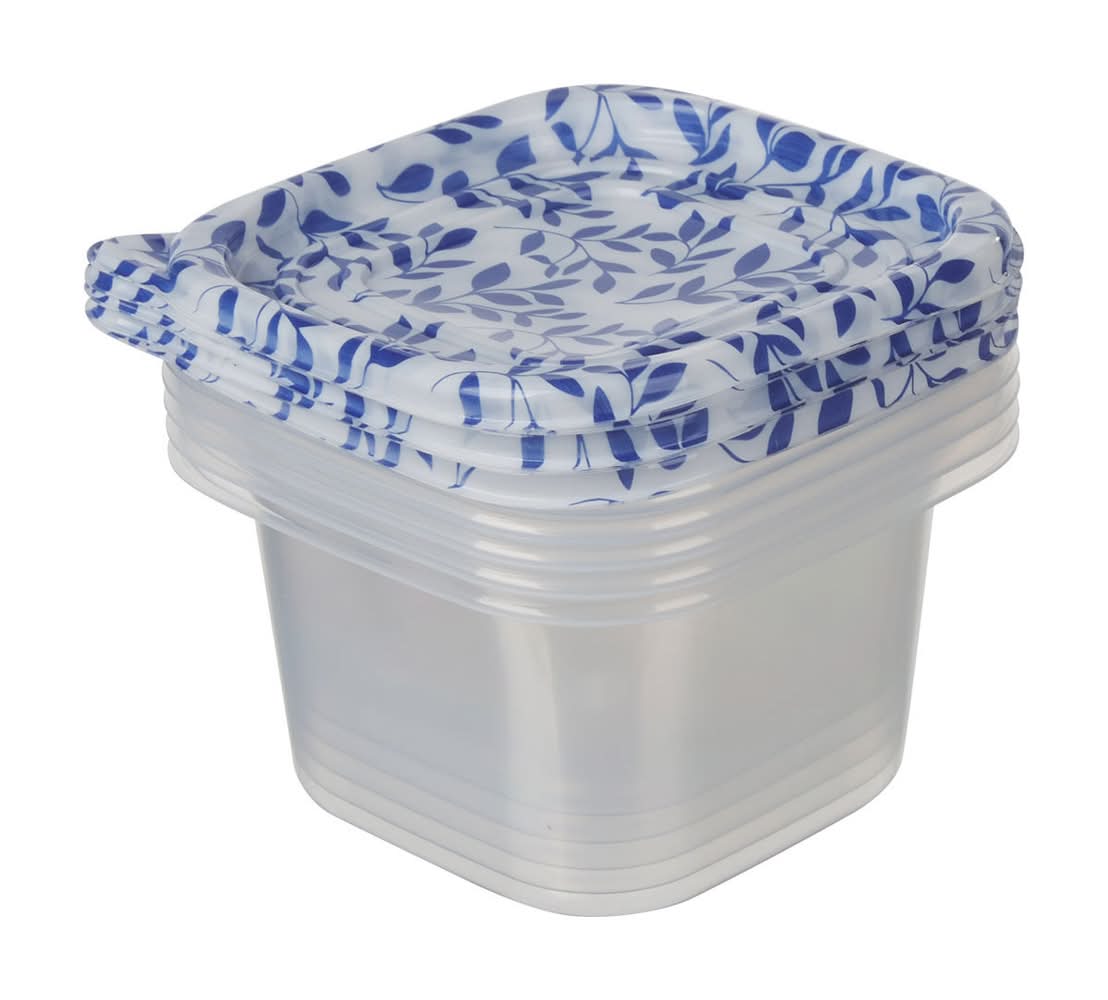 Food Storage Containers With Printed Lids 5 Ct 2 Assorted Sets