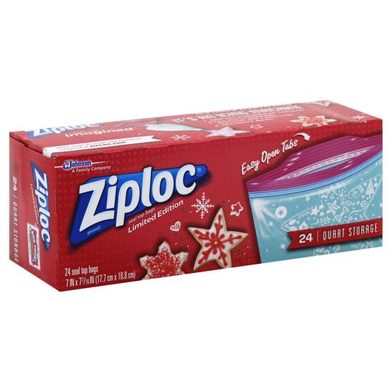 Ziploc Seal Top Quart Storage Bags (24 ct)