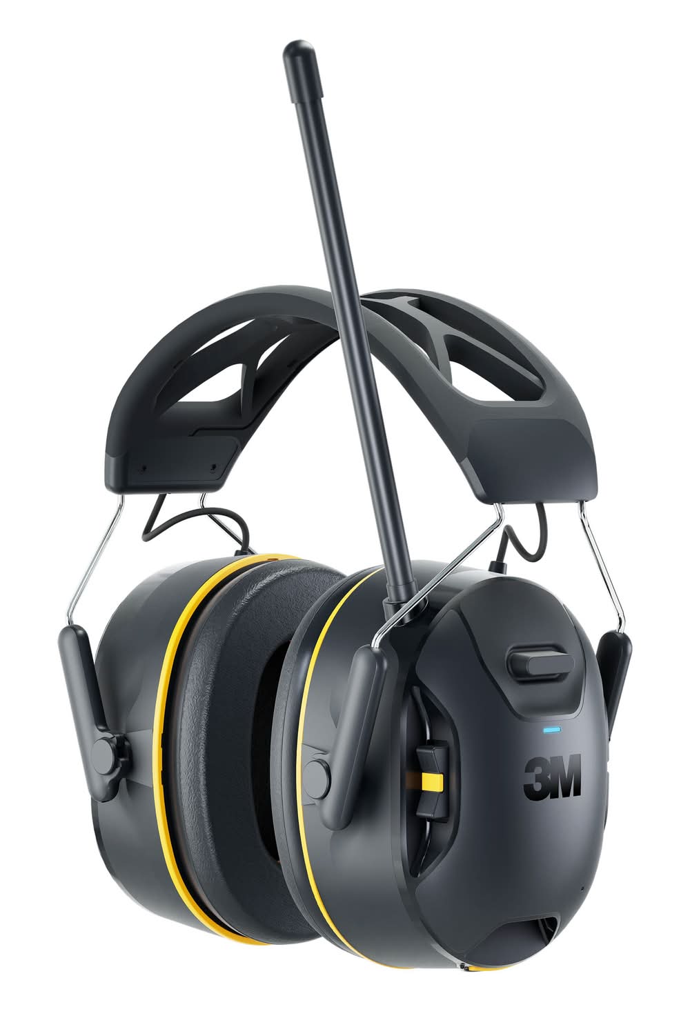 3M Worktunes Connect Reusable Cordless Hearing Protection Earmuffs with AM/FM Radio Bluetooth Compatibility 26 dB Noise Reduction Rating
