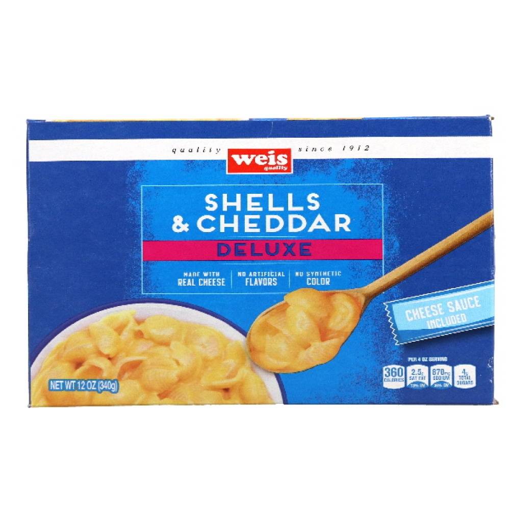 Weis Quality Deluxe Macaroni and Cheese Shells and Cheddar