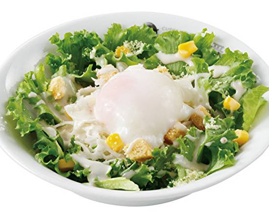シーザーサラダ＋半熟タマゴ（セット） Caesar salad with soft boiled egg(set)