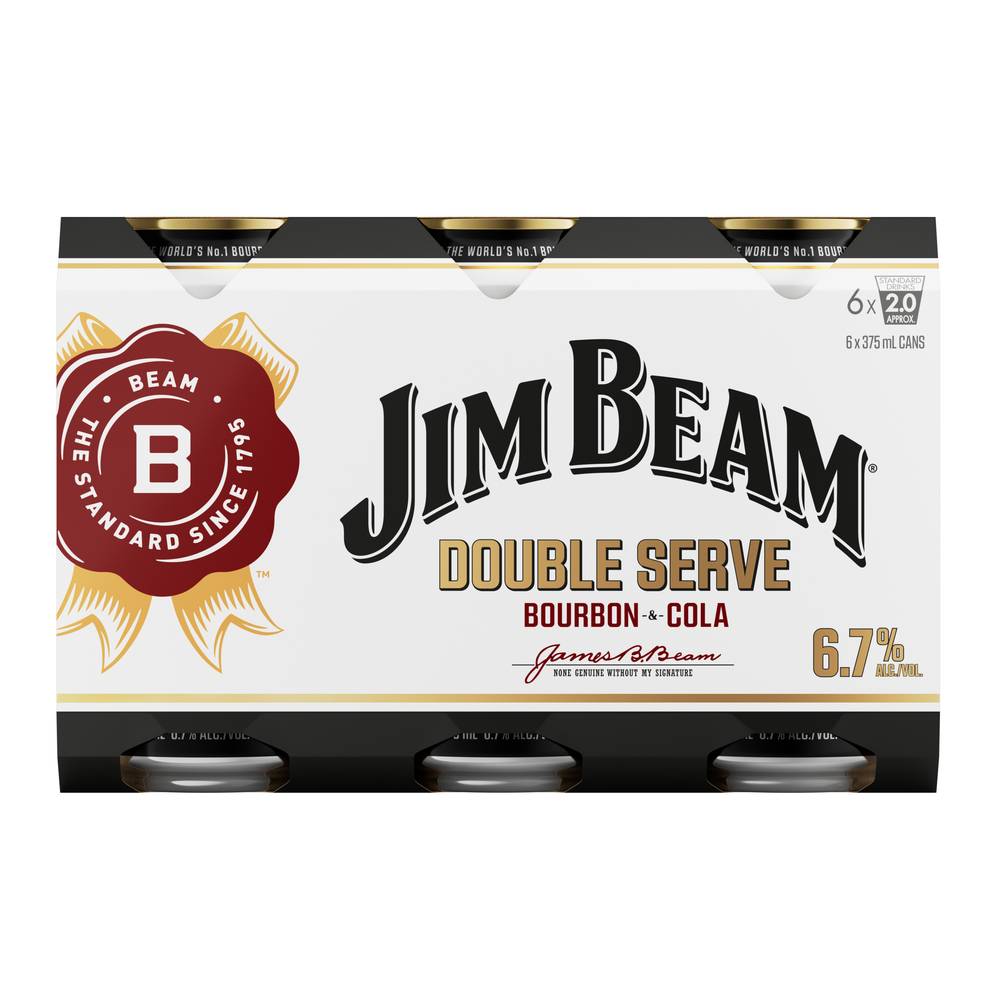 Jim Beam Double Serve Bourbon & Cola Whiskey Delivery Near Me Order
