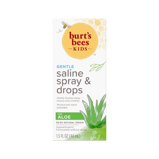 Burt's Bees Kids Saline Spray & Drops Hypoallergenic Moisturizing