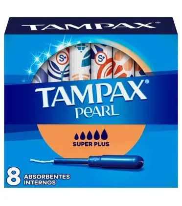 Tampax · Pearl tampones internos super plus (8 un)