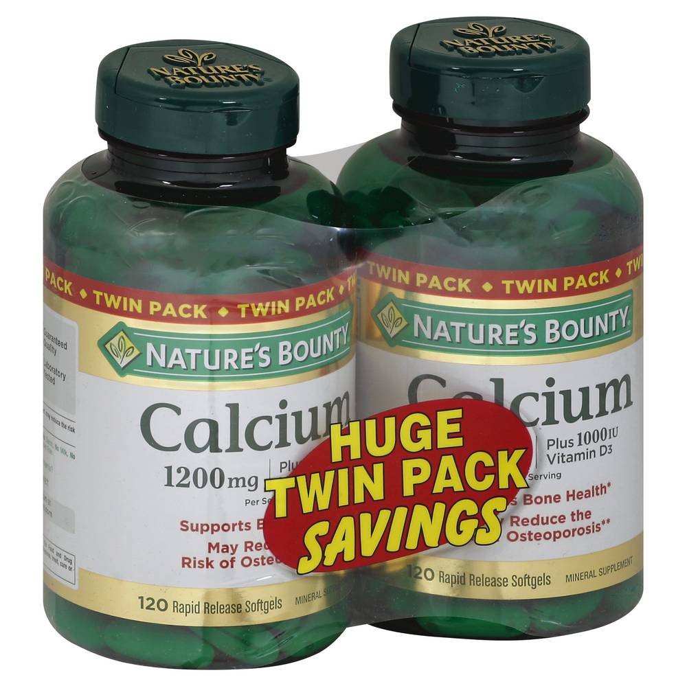 Nature's Bounty Calcium Rapid Release Softgels