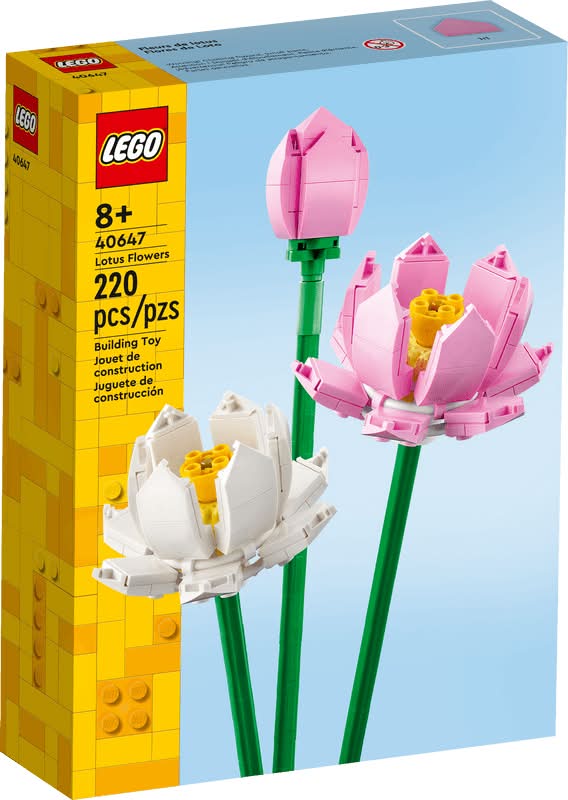 LEGO · Juguete de construcción flores de loto 40647 (220 un)