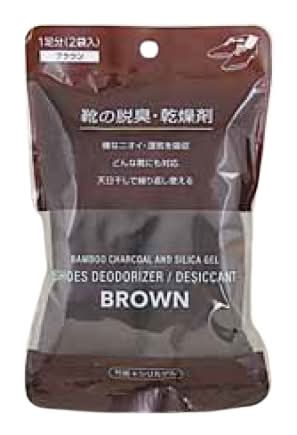 46_不動化学　靴の脱臭・乾燥剤　　ブラウン