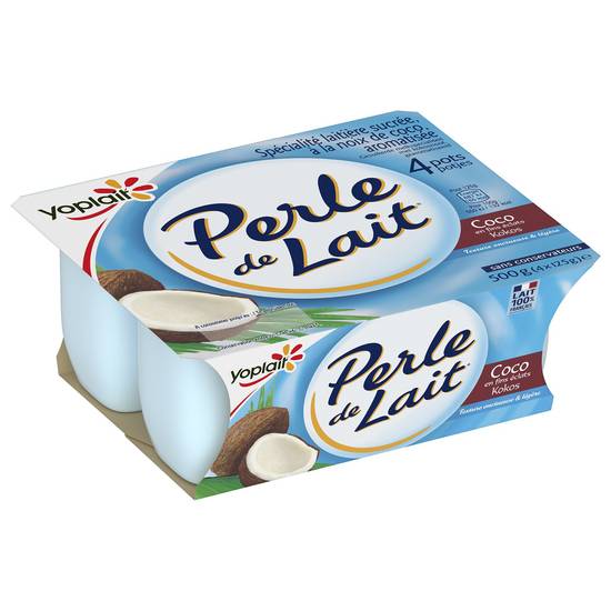 Yoplait - Perle de lait yaourt brassé (coco)