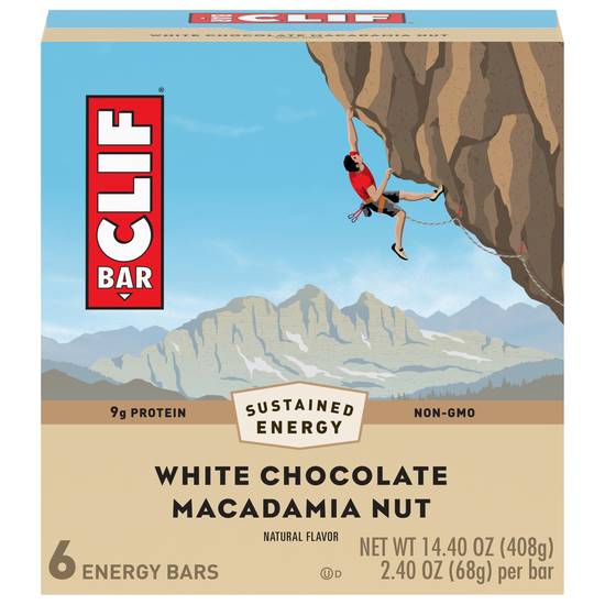 Clif Bar Energy Bar Nut (6 ct) (white chocolate macadamia nut)